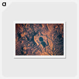 アートポストカード-Dendi Caldera, Ethiopia, as seen from the International Space Station
 - 上空からの地球 Postcard.