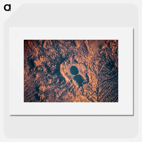アートポスター-Dendi Caldera, Ethiopia, as seen from the International Space Station
 - 上空からの地球 Poster.