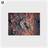 アートポストカード-Dendi Caldera, Ethiopia, as seen from the International Space Station
 - 上空からの地球 Postcard.