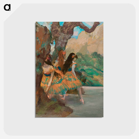 アートポストカード-Ballet Dancers - エドガー ドガ Postcard.