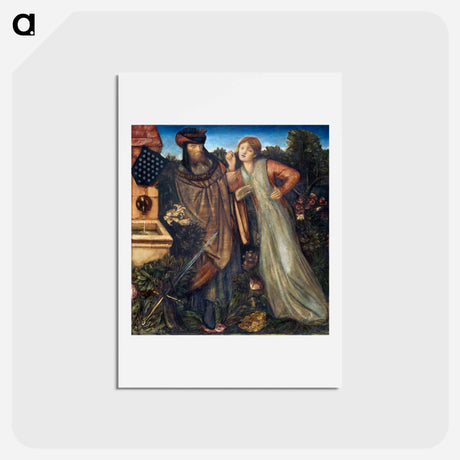 アートポストカード-King Mark and La Belle Iseult - エドワード バーン ジョーンズ Postcard.