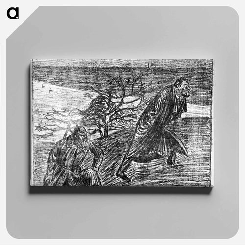 Bad conscience 3 - Ernst Heinrich Barlach Canvas.