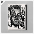 アートパネル-Head of Dr. Robert Binswanger - エルンスト ルートヴィヒ キルヒナー Canvas.