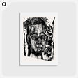 アートポストカード-Head of Dr. Robert Binswanger - エルンスト ルートヴィヒ キルヒナー Postcard.