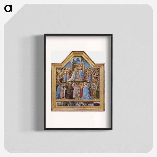 Coronation of the Virgin - フラ アンジェリコ Poster.