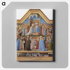 アートパネル-Coronation of the Virgin - フラ アンジェリコ Canvas.