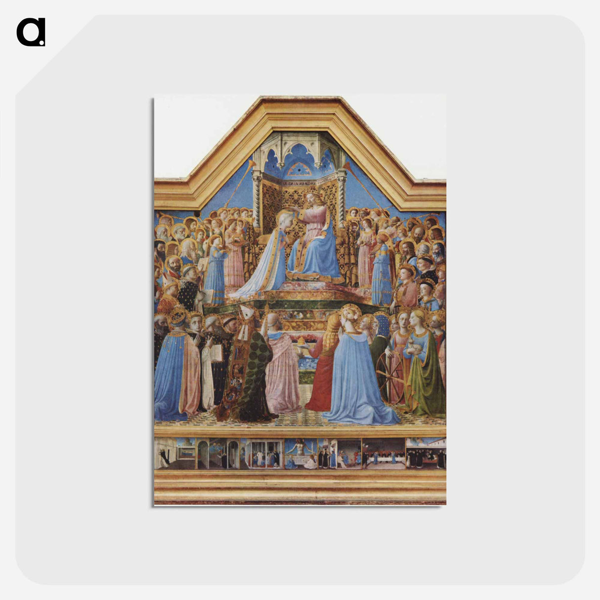 Coronation of the Virgin - フラ アンジェリコ Postcard.