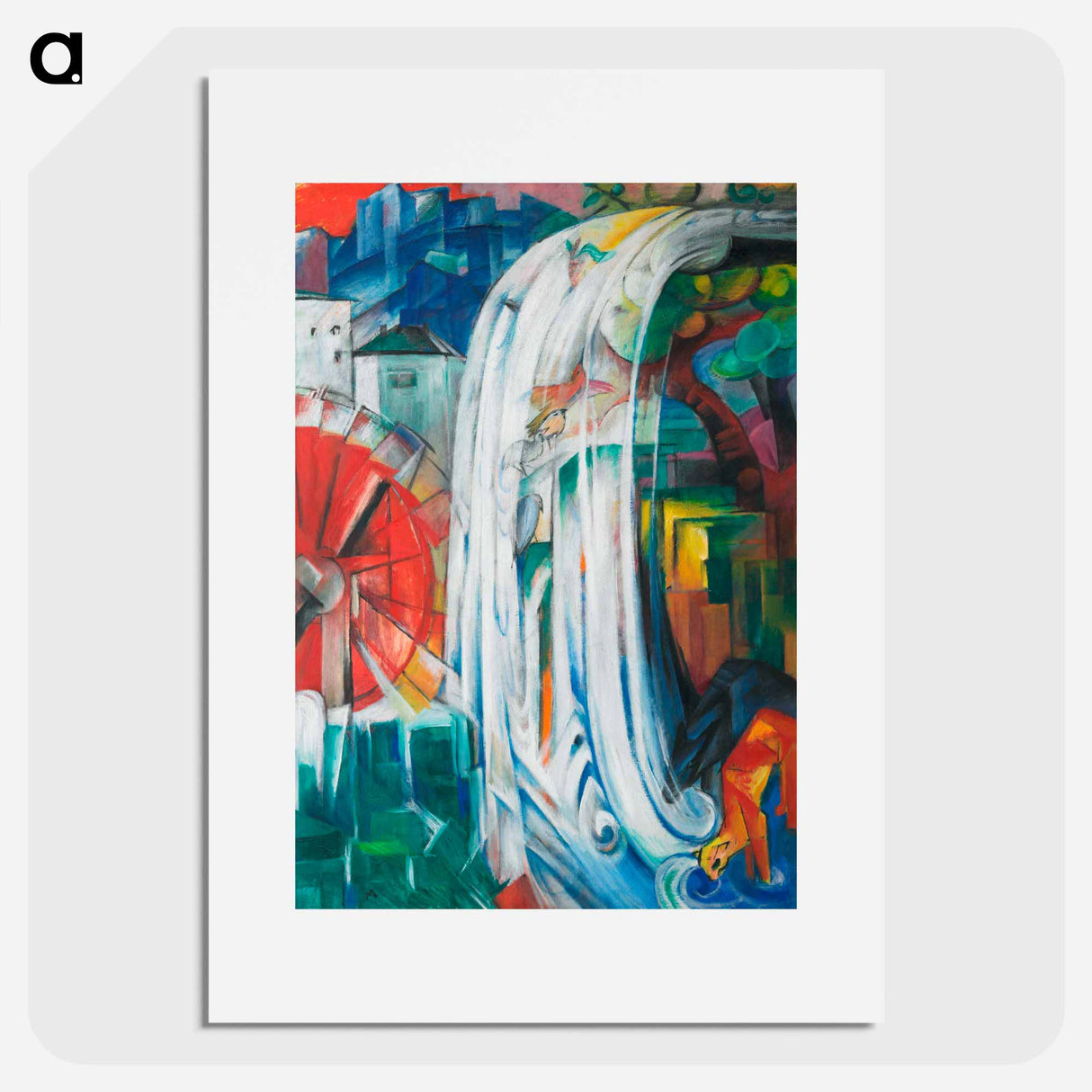 The Bewitched Mill - Franz Marc Poster.