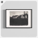 アートポスター-Landscape With Houses - ジョルジュ スーラ Poster.
