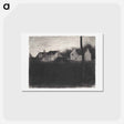 アートポストカード-Landscape With Houses - ジョルジュ スーラ Postcard.