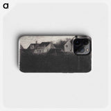 Landscape With Houses - Georges Seurat Phone Case.