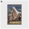 アートポストカード-Flight into Egypt - ジョット ディ ボンドーネ Postcard.