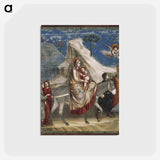 アートポストカード-Flight into Egypt - ジョット ディ ボンドーネ Postcard.