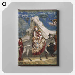 アートパネル-Flight into Egypt - ジョット ディ ボンドーネ Canvas.