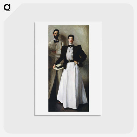 アートポストカード-Mr. and Mrs. I. N. Phelps Stokes - ジョン シンガー サージェント Postcard.