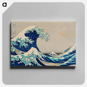 アートパネル-Kanazawa Oki Nami Ura - 葛飾 北斎 Canvas.