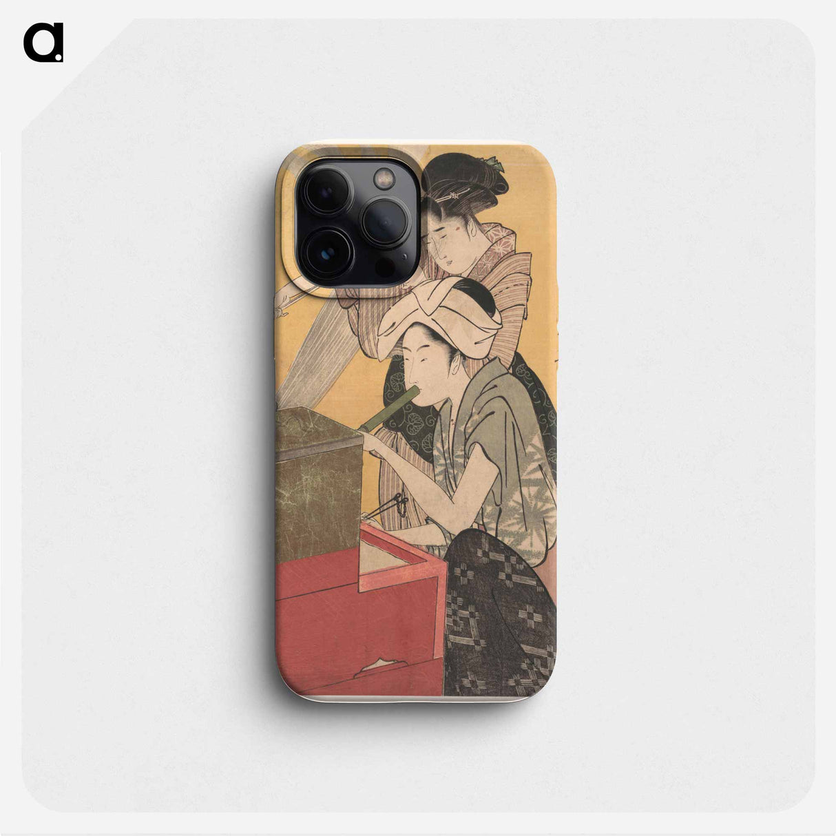 In the Kitchen - 喜多川 歌麿 Phone Case.