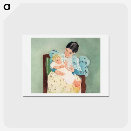 アートポストカード-The Barefooted Child - メアリー カサット Postcard.