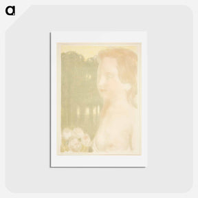 アートポストカード-She was more beautiful than dreams - モーリス ドニ Postcard.