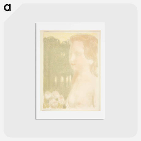 アートポストカード-She was more beautiful than dreams - モーリス ドニ Postcard.