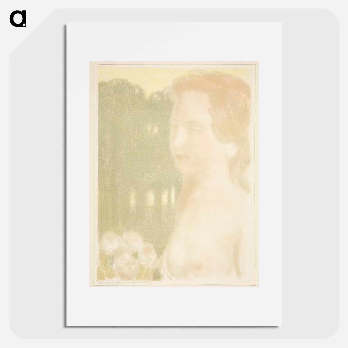 She was more beautiful than dreams - Maurice Denis Poster.