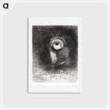 アートポストカード-There Was Perhaps a First Vision Attempted by the Flower - オディロン ルドン Postcard.