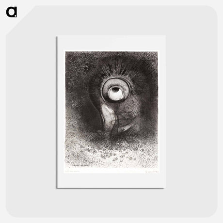 アートポストカード-There Was Perhaps a First Vision Attempted by the Flower - オディロン ルドン Postcard.