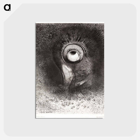 アートポストカード-There Was Perhaps a First Vision Attempted by the Flower - オディロン ルドン Postcard.