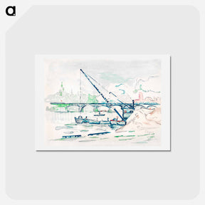 アートポストカード-Le Pont des Arts - ポール シニャック Postcard.