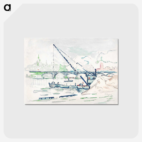 アール橋（パリ） - ポール シニャック Postcard.