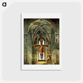 アートポストカード-View of the Cappella Maggiore - ピエロ デラ フランチェスカ Postcard.
