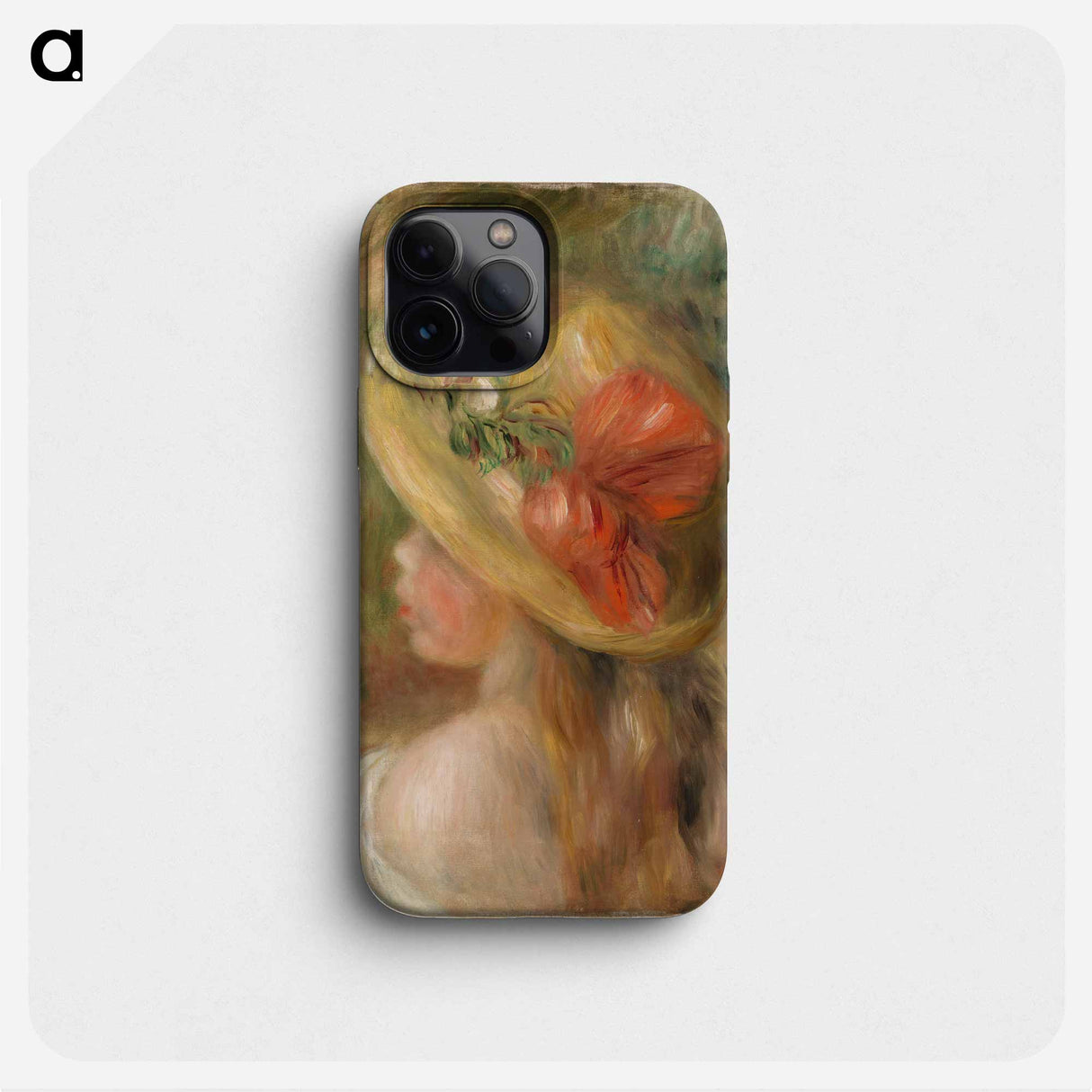 Young Girl with Hat - Pierre Auguste Renoir Phone Case.