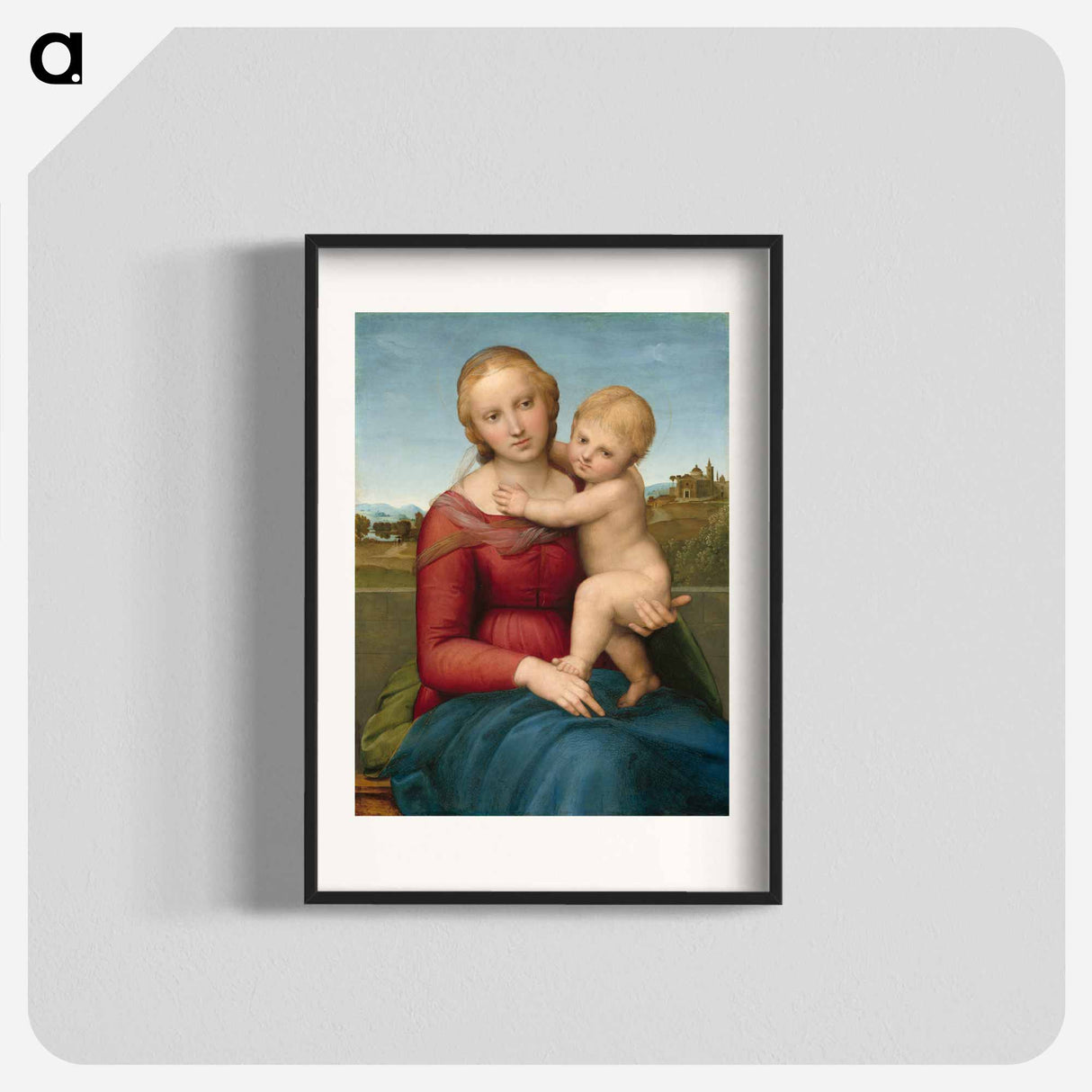 The Small Cowper Madonna - ラファエロ サンティ Poster.