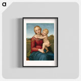 The Small Cowper Madonna - ラファエロ サンティ Poster.