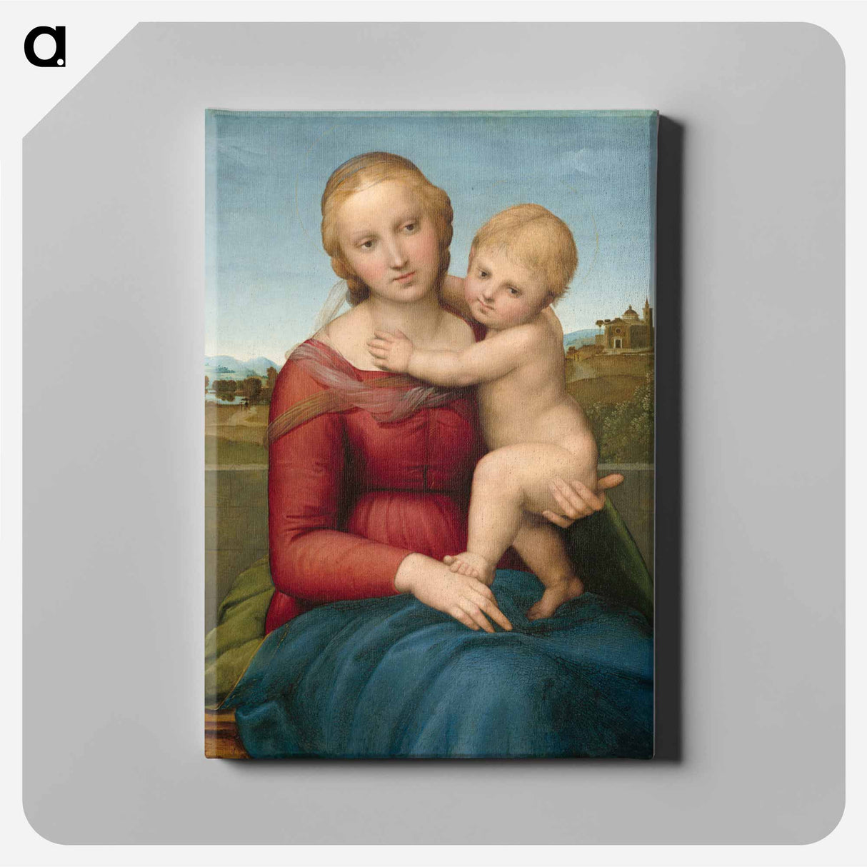 The Small Cowper Madonna - ラファエロ サンティ Canvas.