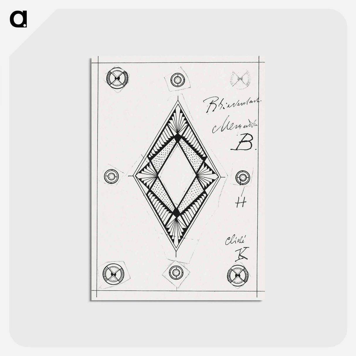 Design for a Letter Bag
 - サミュエル ジェスルン Postcard.