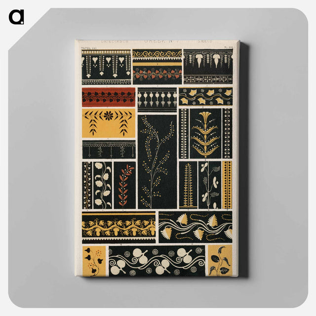 アートパネル-Grammar of Ornament Illustration
 - 装飾の文法 Canvas.