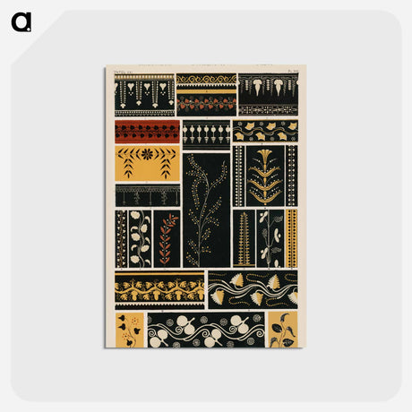 アートポストカード-Grammar of Ornament Illustration
 - 装飾の文法 Postcard.