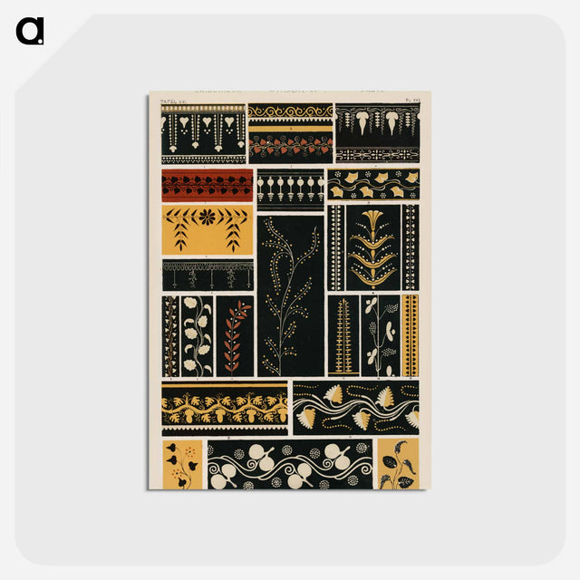 アートポストカード-Grammar of Ornament Illustration
 - 装飾の文法 Postcard.