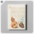 アートパネル-Queen of Spain Fritillary, Apple, Mouse, and Creeping Forget Me Not
 - 書道のお手本 Canvas.