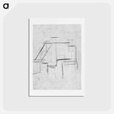 アートポストカード-Composition (The Cow) - テオ ファン ドゥースブルフ Postcard.