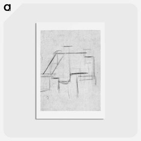 アートポストカード-Composition (The Cow) - テオ ファン ドゥースブルフ Postcard.