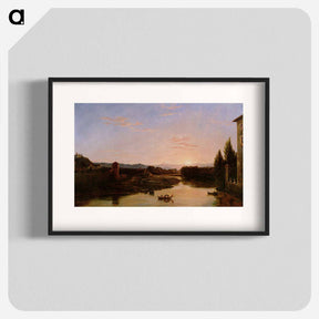 アートポスター-Sunset of the Arno - トーマス コール Poster.