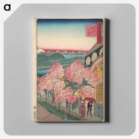 アートパネル-Entrance to the Gankirō Tea House in the Miyozaki District, Yokohama, Bushu
 - 歌川 広重 Canvas.