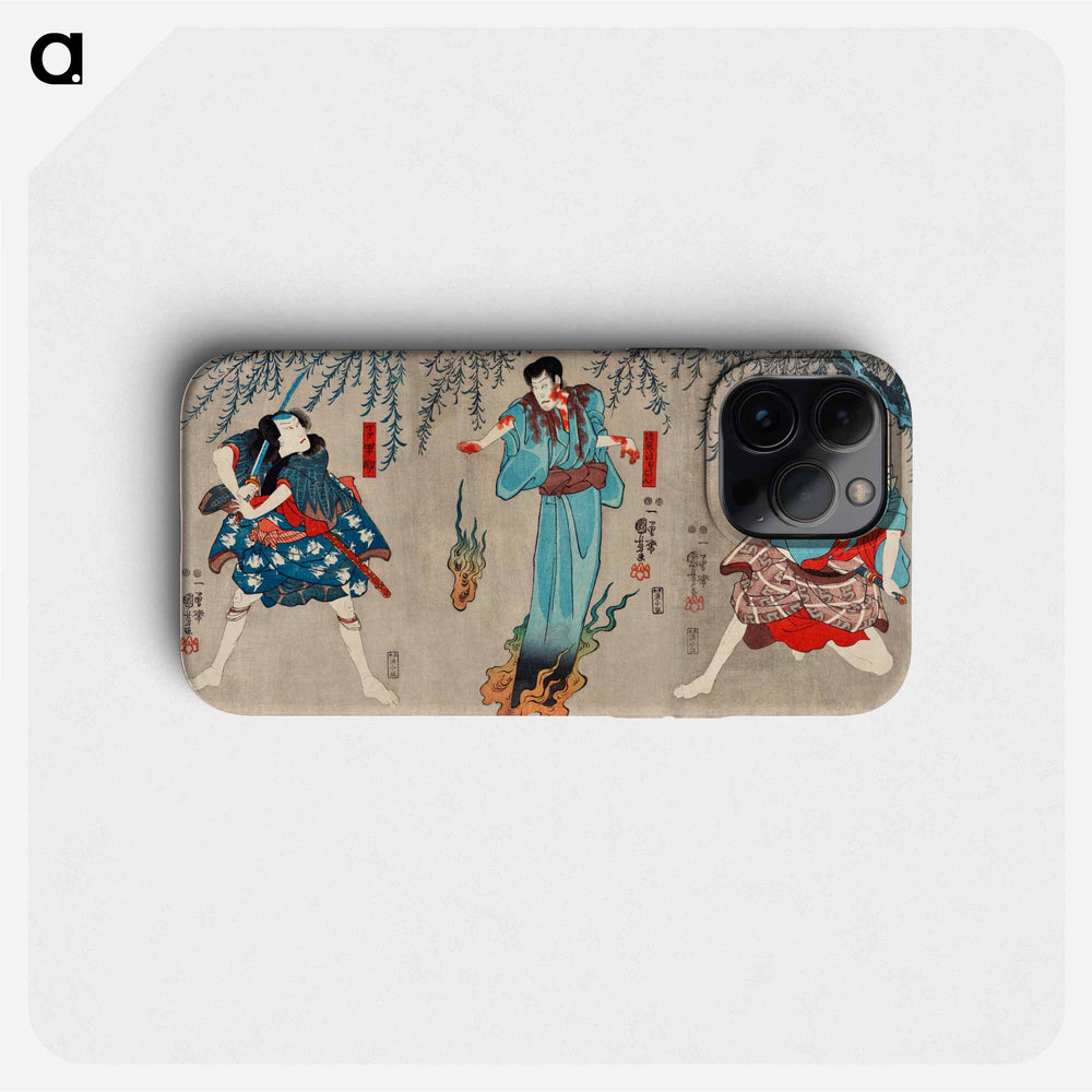 Doguya Jinza Hokaibo Bokon Shimobe Gunsuke - 歌川 国芳 Phone Case.