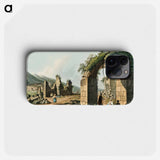 Ruins of the Baths at Ephesus - View of the Ottoman Empire Phone Case.