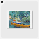 アートポストカード-Bank of the Oise at Auvers - フィンセント ファン ゴッホ Postcard.