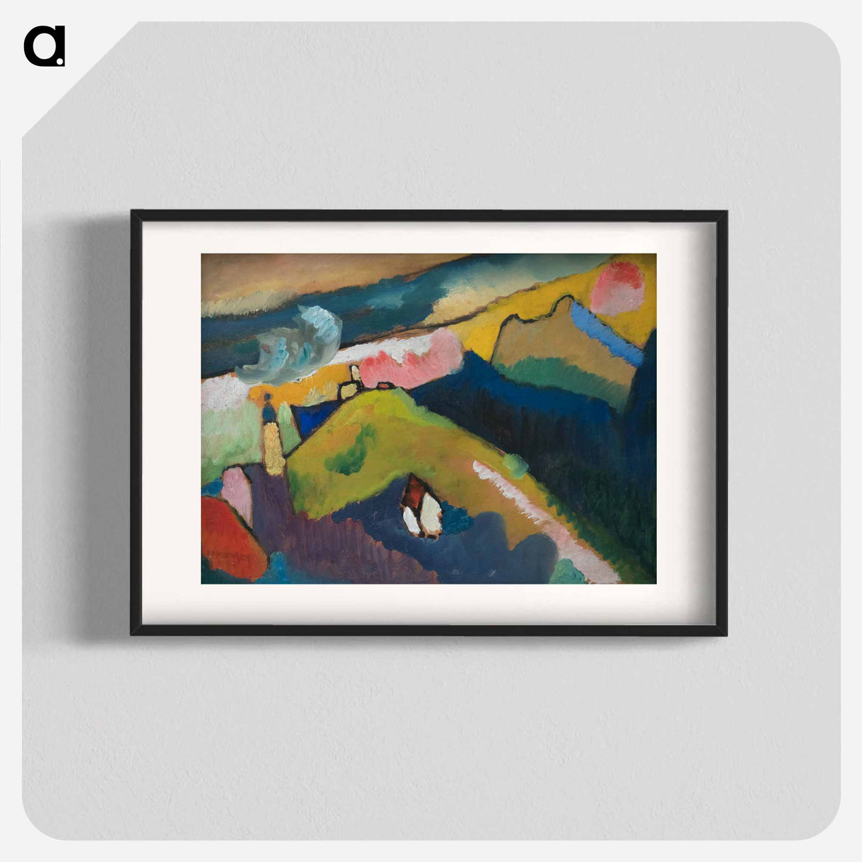 Murnau Mountain Landscape with Church - Wassily Kandinsky Poster.