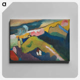 Murnau Mountain Landscape with Church - Wassily Kandinsky Canvas.