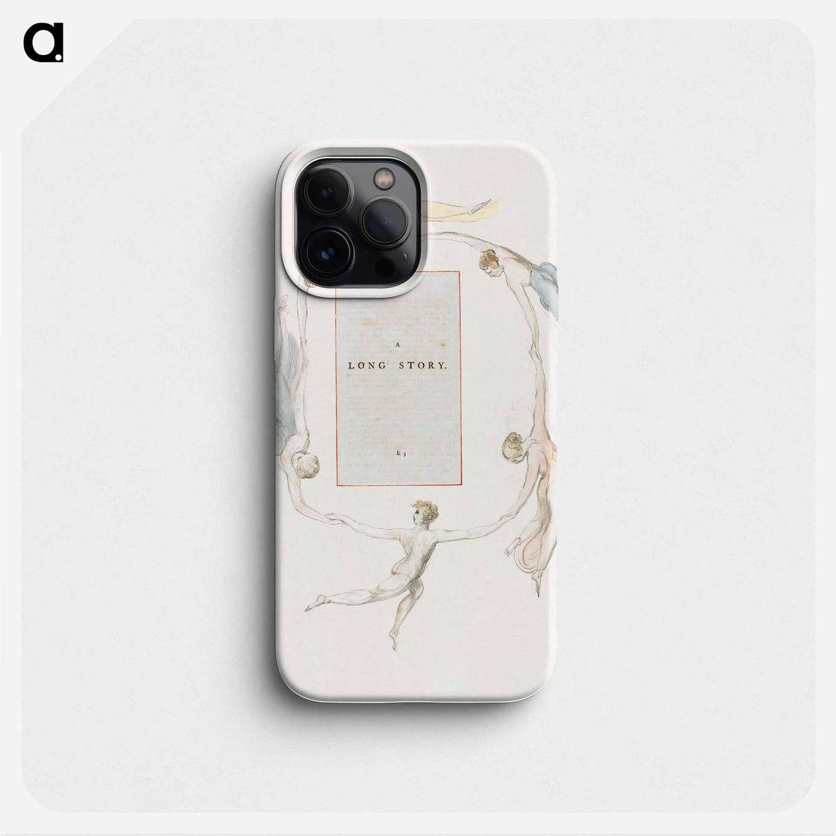 The Poems of Thomas Gray, Design 23, "A Long Story." - William Blake Phone Case.